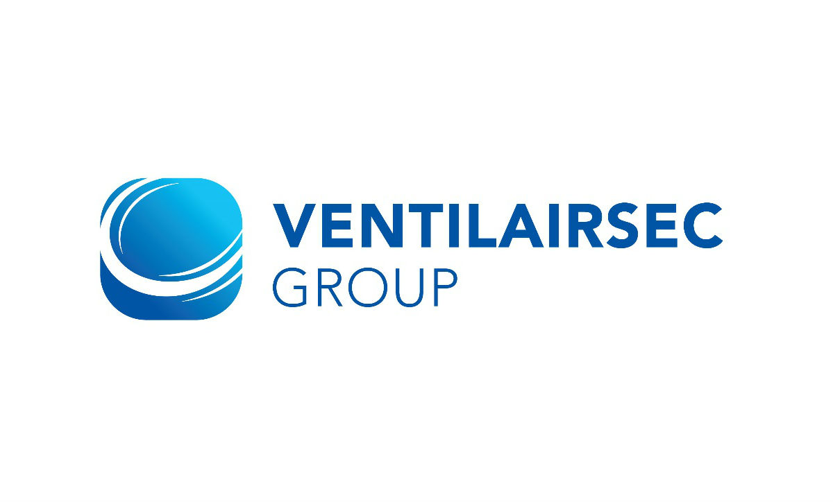 Logo de la marque Ventilairsec, expert en solutions de ventilation performantes pour améliorer la qualité de l'air et l'efficacité énergétique des bâtiments.